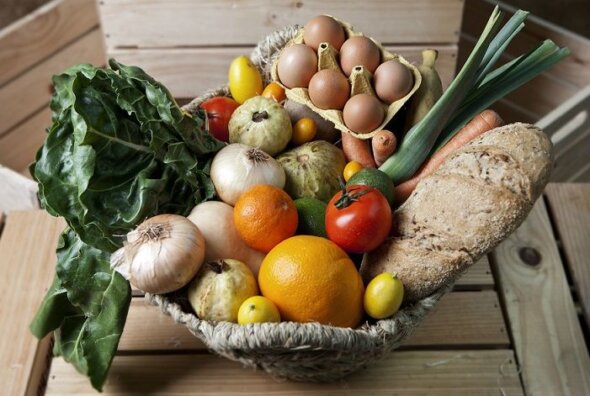 Cesta productos ecológicos